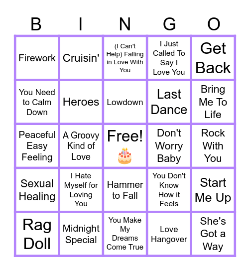 MUSIC BINGO at the Ann Arbor Eagles! 🎁 Happy Birthday Kim! 🎉 #1! Bingo Card