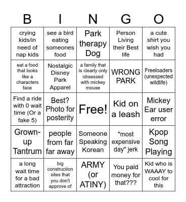 Deming Day 1 Bingo Card