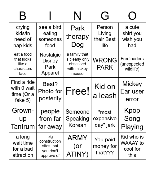 Deming Day 1 Bingo Card