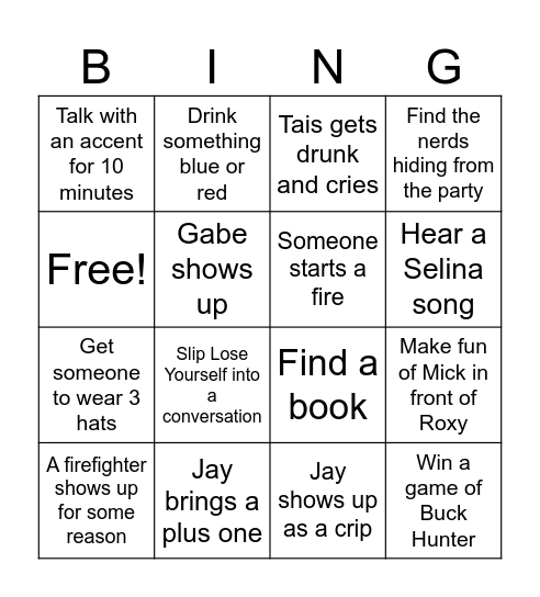 Blue Shift Bingo Banaza Bingo Card