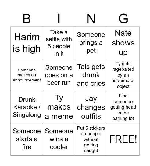 Blue Shift Bingo Banaza Bingo Card