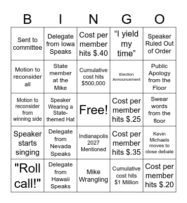 R.A. BINGO - DENVER! Bingo Card