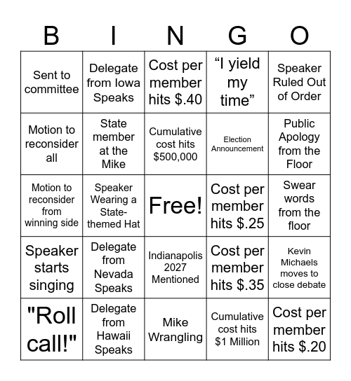 R.A. BINGO - DENVER! Bingo Card
