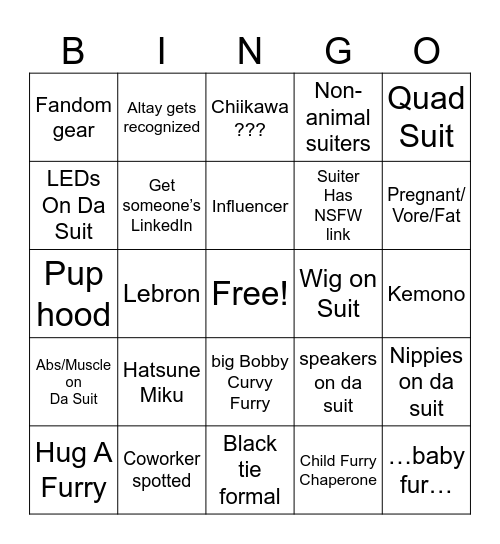 2026 TFS Bingo Card