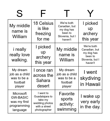 Safety Retreat 2026 Bingo Card