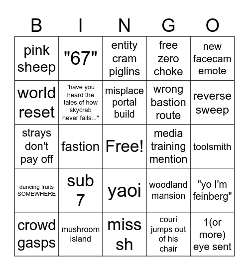 LAN BINGO Card