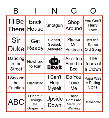 6.24.26 MOTOWN MAGIC Bingo Card