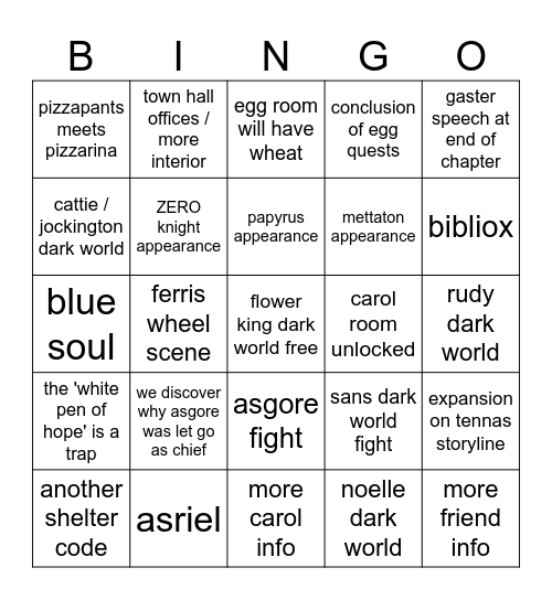 chapter 5 Bingo Card