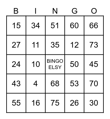 SOCIA Bingo Card