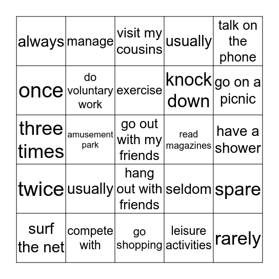 Bingo Card