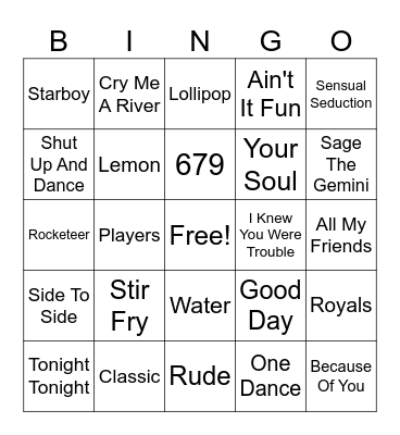 6/20/26 Bingo Card