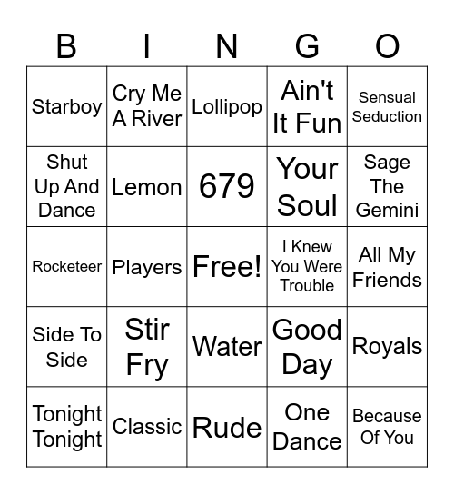 6/20/26 Bingo Card