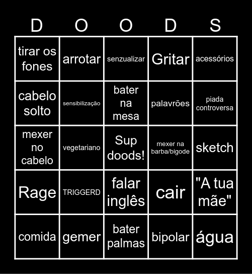 WUANT BINGO Card