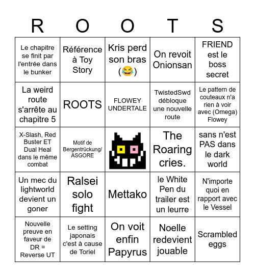 DELTARUNE CHAPTER 5 Bingo Card