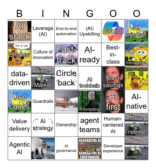 AI Bingo - tstyle edition Bingo Card
