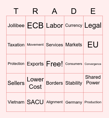 LUCKY REI-NGO! Bingo Card
