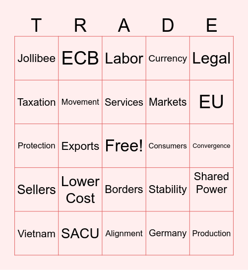 LUCKY REI-NGO! Bingo Card