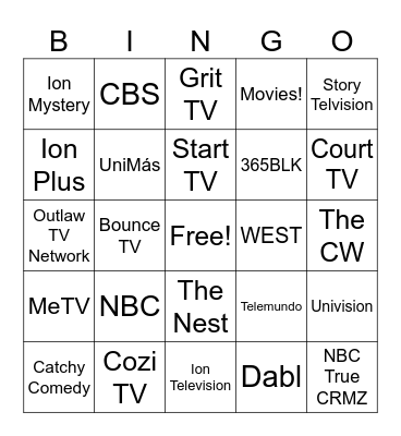 OTA Networks Bingo Card