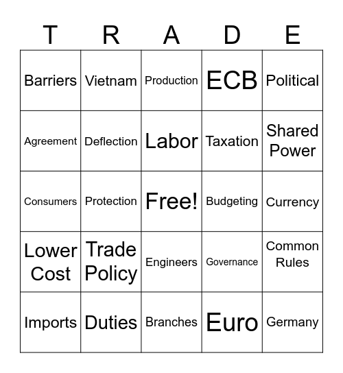 LUCKY REI-NGO! Bingo Card