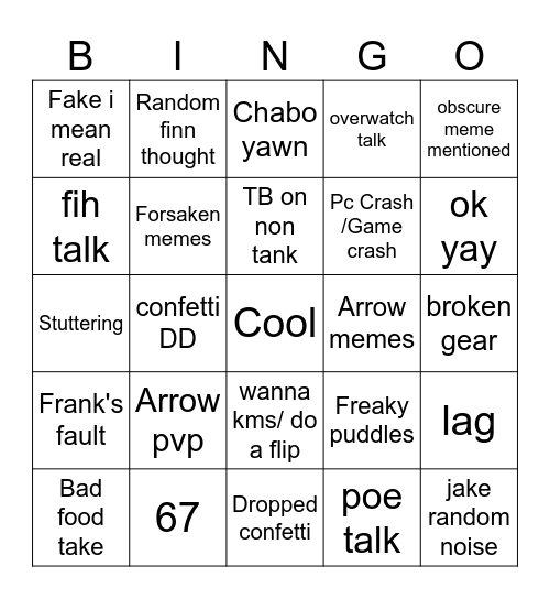 Final fih Bingo Card