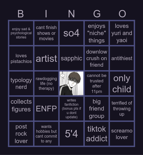 camerons bingo!! Bingo Card