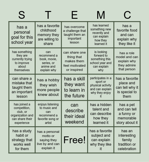 FIND SOMEONE WHO... Bingo Card