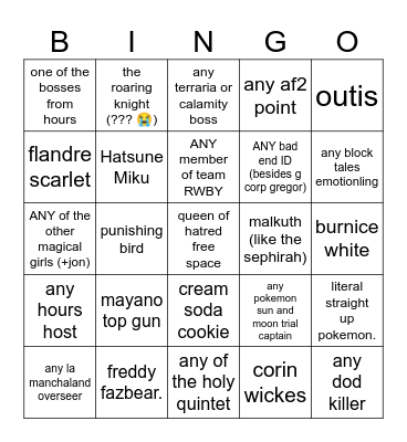 malkuthsystemtheory Bingo Card