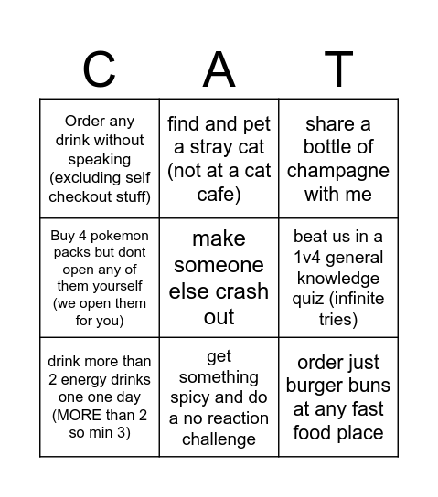 juno Bingo Card