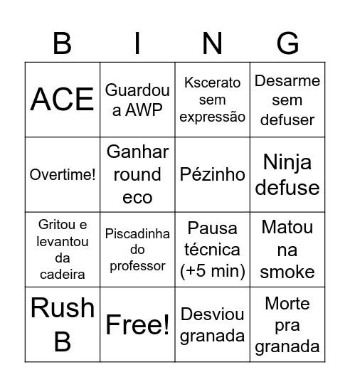 Cogu's Watch Party Bingo Card