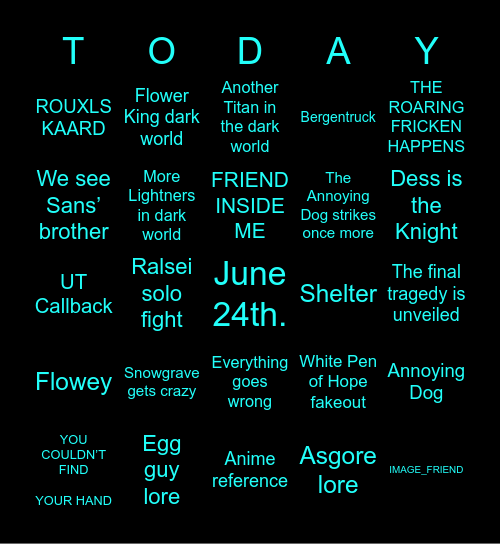 CHAPTER 5 Bingo Card