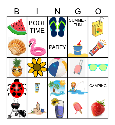 Summer Bingo Card