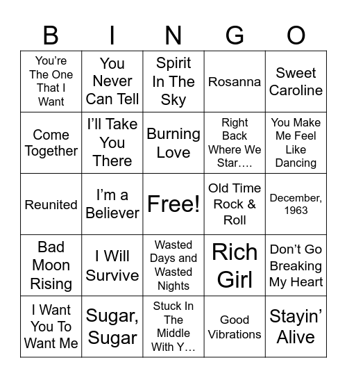 … BINGO …   #2 Bingo Card