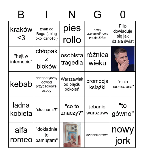 Chajzeringo 2 Bingo Card