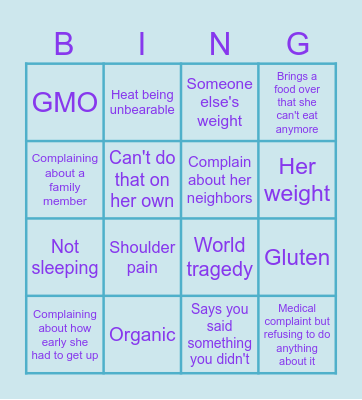 Mimi BINGO Card