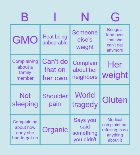 Mimi BINGO Card
