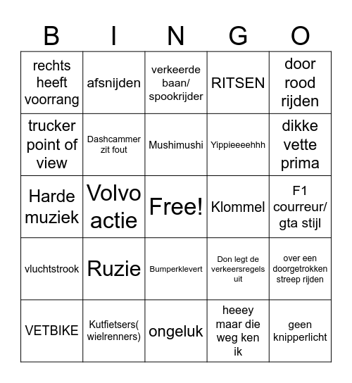 the game is on Bingo Card