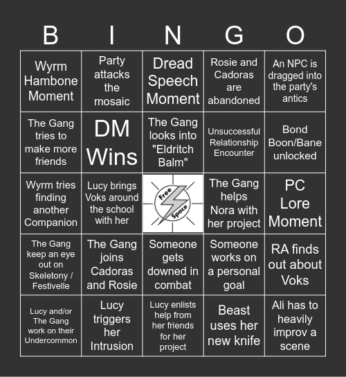 Strixhaven: A Curriculum of Chaos Ep. 10: Bingo Card