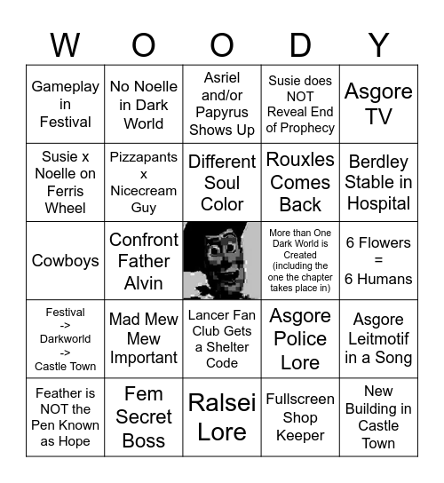 Chapter 5 Bingo Card
