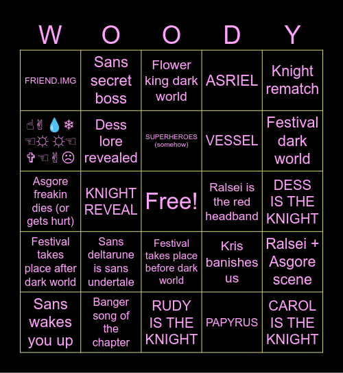 DENTAL RUNE (the fifth one) Bingo Card