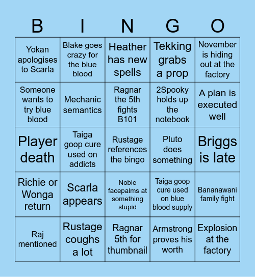 one piece d&d marines episode 71 Bingo Card