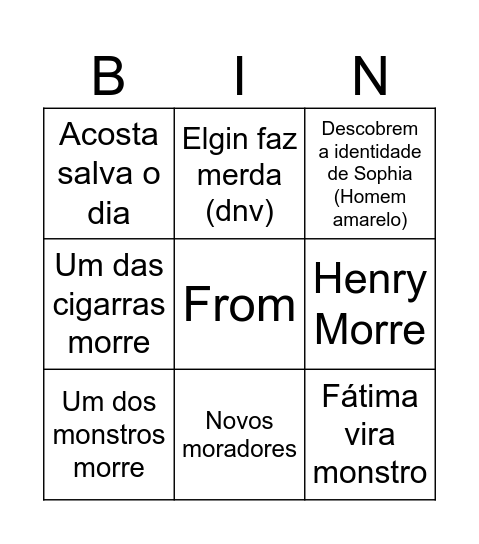 From 4 Temporada Bingo Card