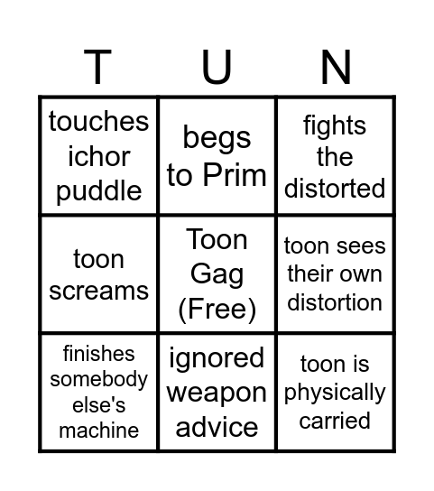 Meadowbrook Bingo Card