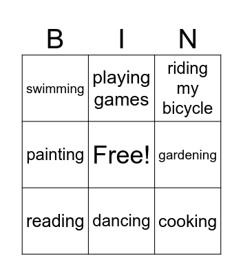Bingo Card