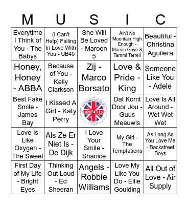 Ronde 2 #1 Bingo Card