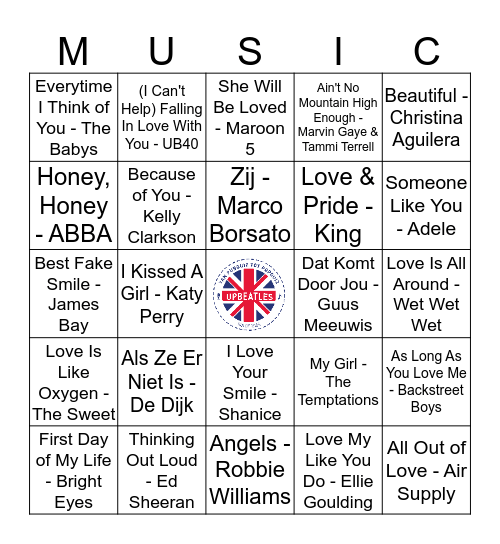 Ronde 2 #1 Bingo Card