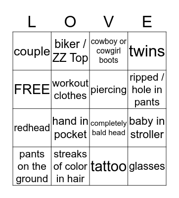 Watch the World Go 'Round Bingo Card