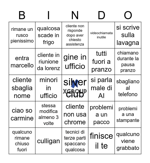 Settiman 4 di giugno stamattina la scrivania era calda questa cosa sarebbe sospetta ma essendo caldo anche tutto il resto direi che hanno semplicemente spento i condizionatori durante il weekend e non ci sono uomini talpa che lavorano alle nostre spall Bingo Card