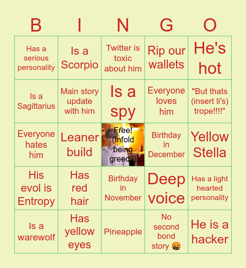 6th li BINGO Card
