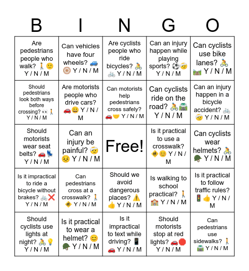 D1 L4 Y N M Bingo Card