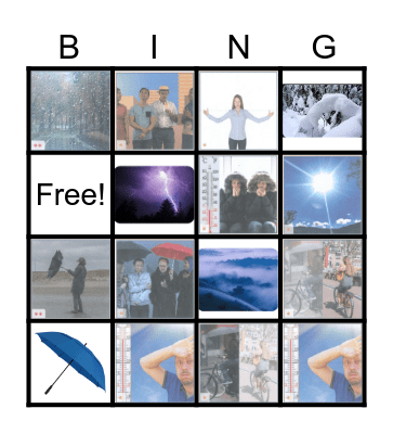 NT2 8.4 het weer Alfa A Bingo Card